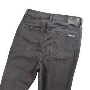 Calvin Klein Jeans High Rise Skinny Black Repreve Button Fly Minimalist 10/30